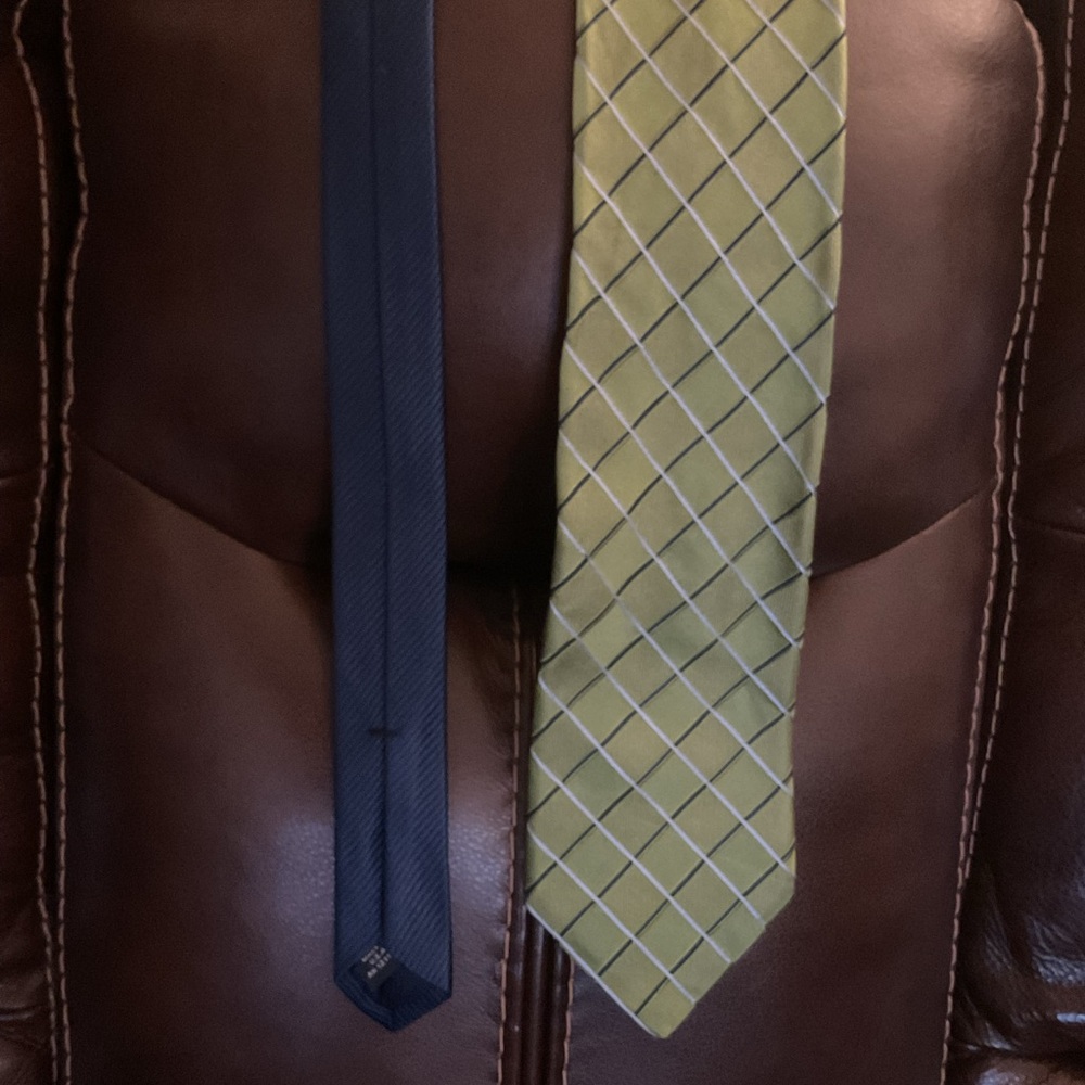 Tommy Hilfiger Black and Green two tone Tie